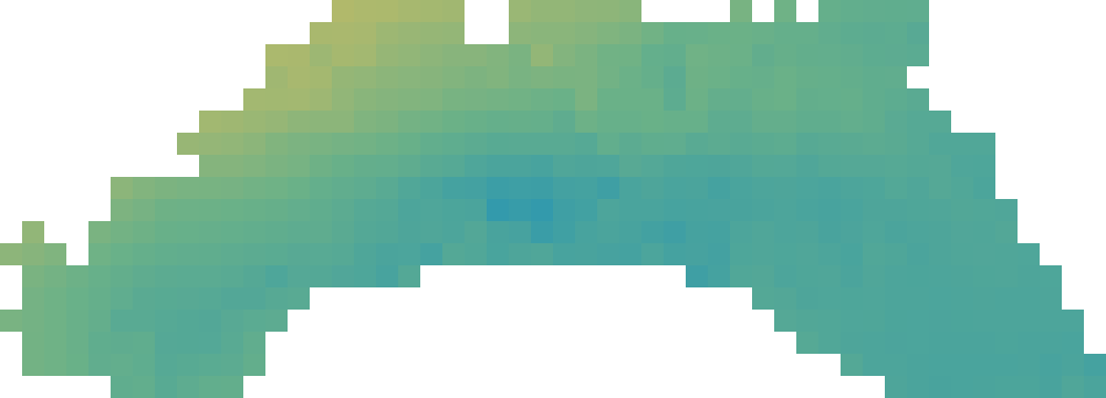 Colour map of modelled annual solar electricity output across Hanover.
